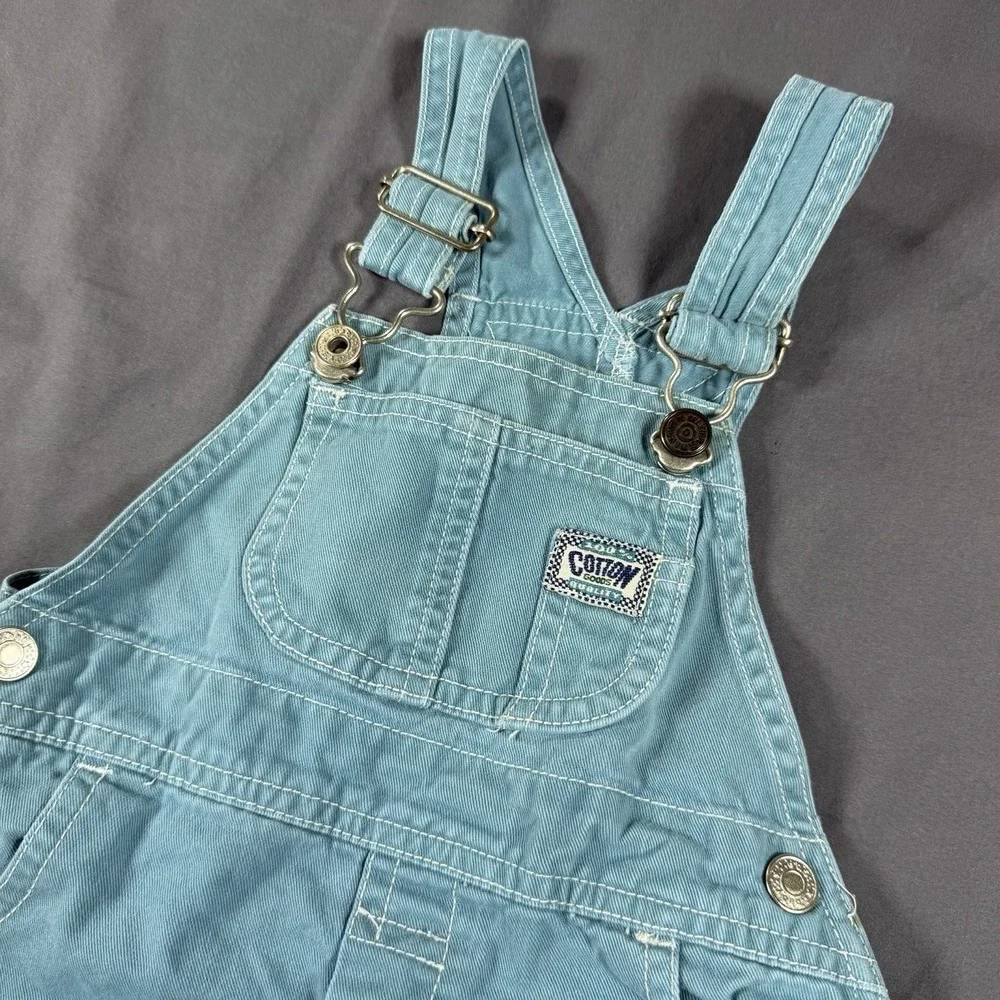 Vintage‎ GAP Overalls Shortall Baby Boy Size 9-12 Months Shorts Kids Light Blue